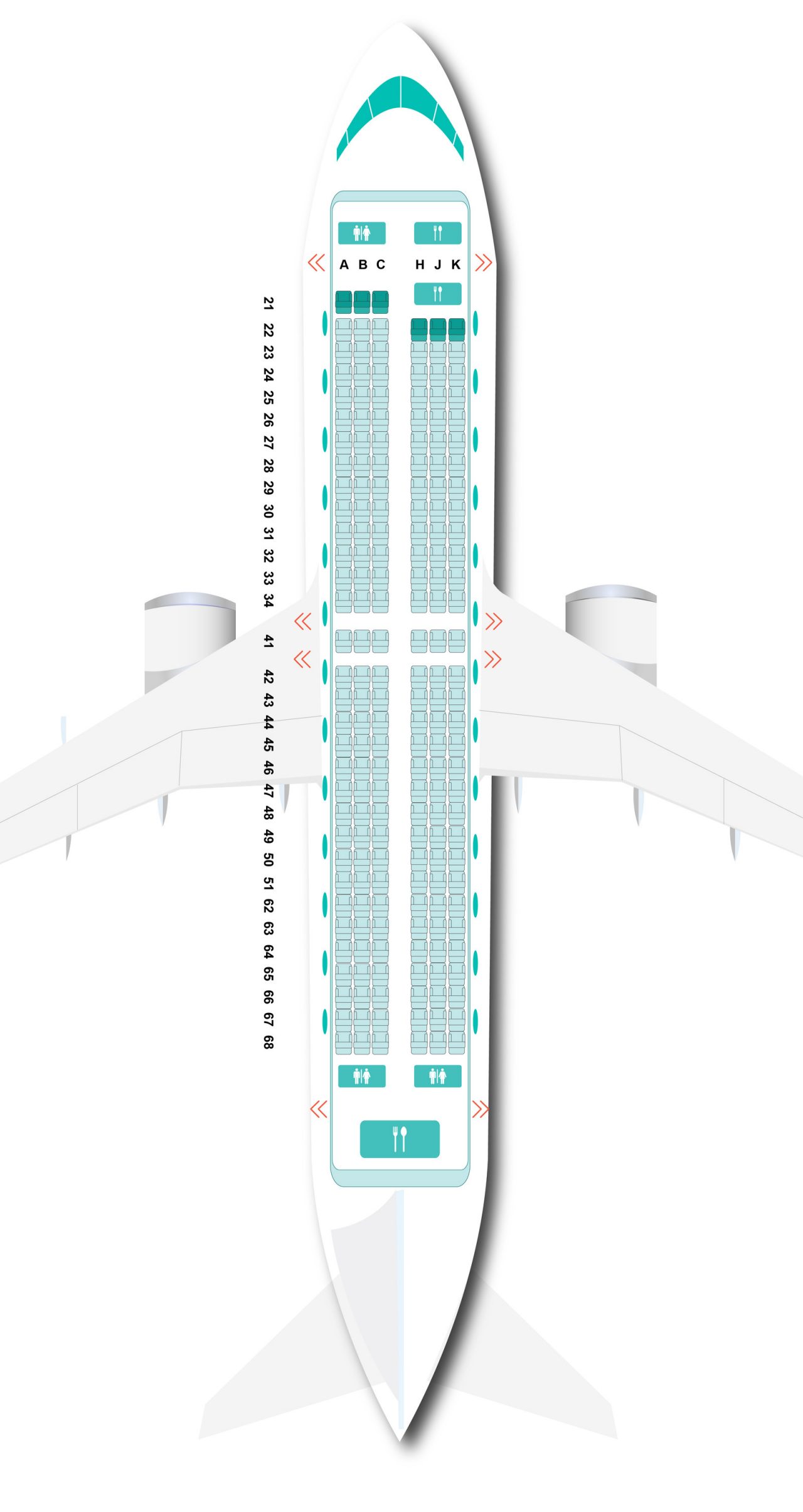 Extra Leg Room Seat