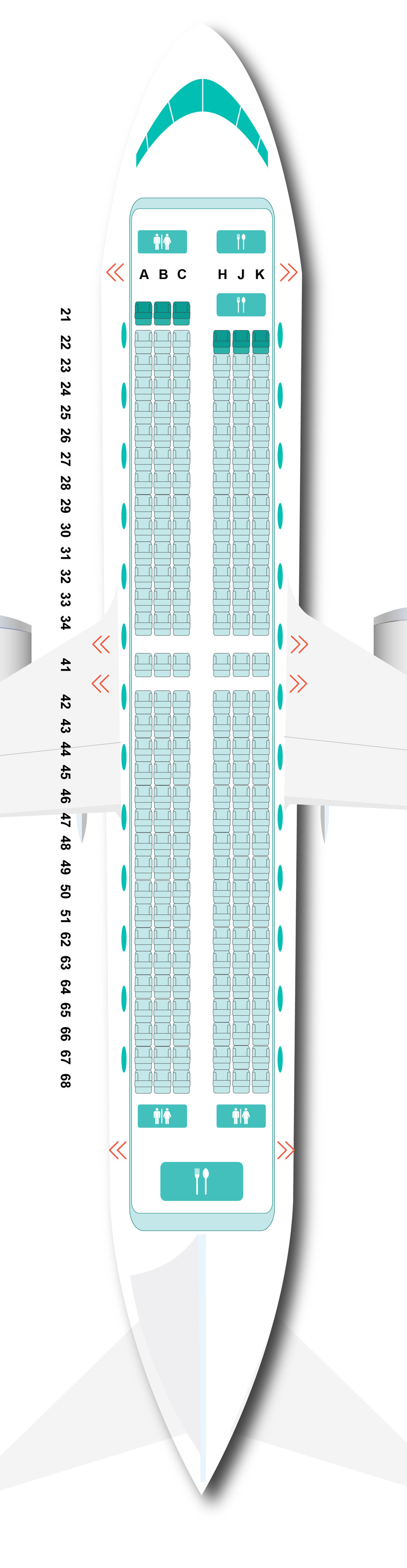 Extra Leg Room Seat