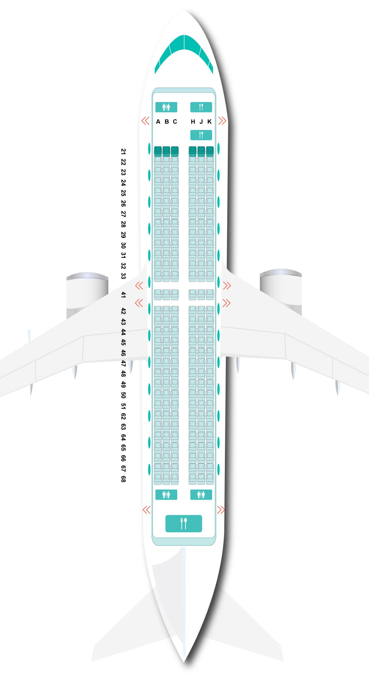 Extra Leg Room Seat