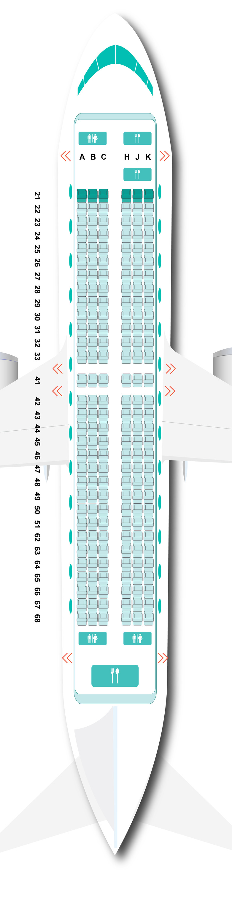 Extra Leg Room Seat